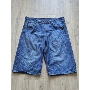 Vintage Roca Wear Shorts Mens 40 Blue Denim Jorts Jean Baggy Y2K
